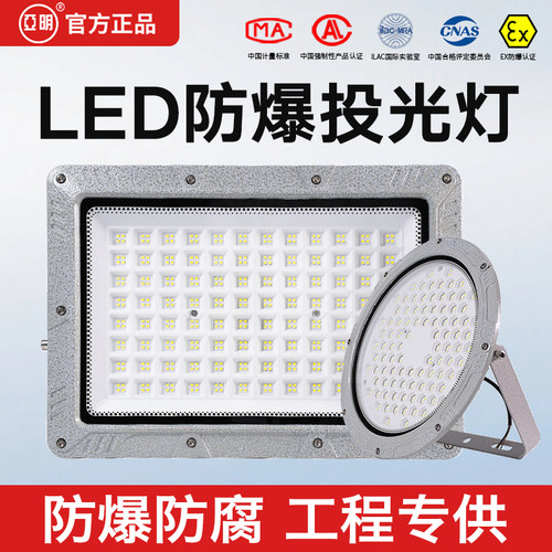 亚明LED防爆灯加油站仓库车间化工厂防腐220V泛光射灯防爆投光灯