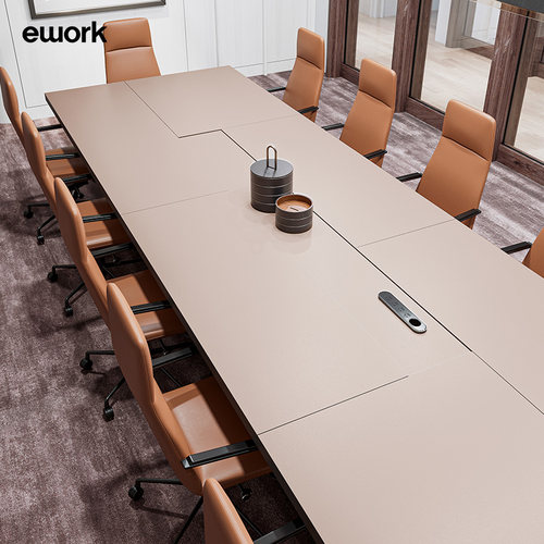 ework长条3D深压皮纹宽厚台面