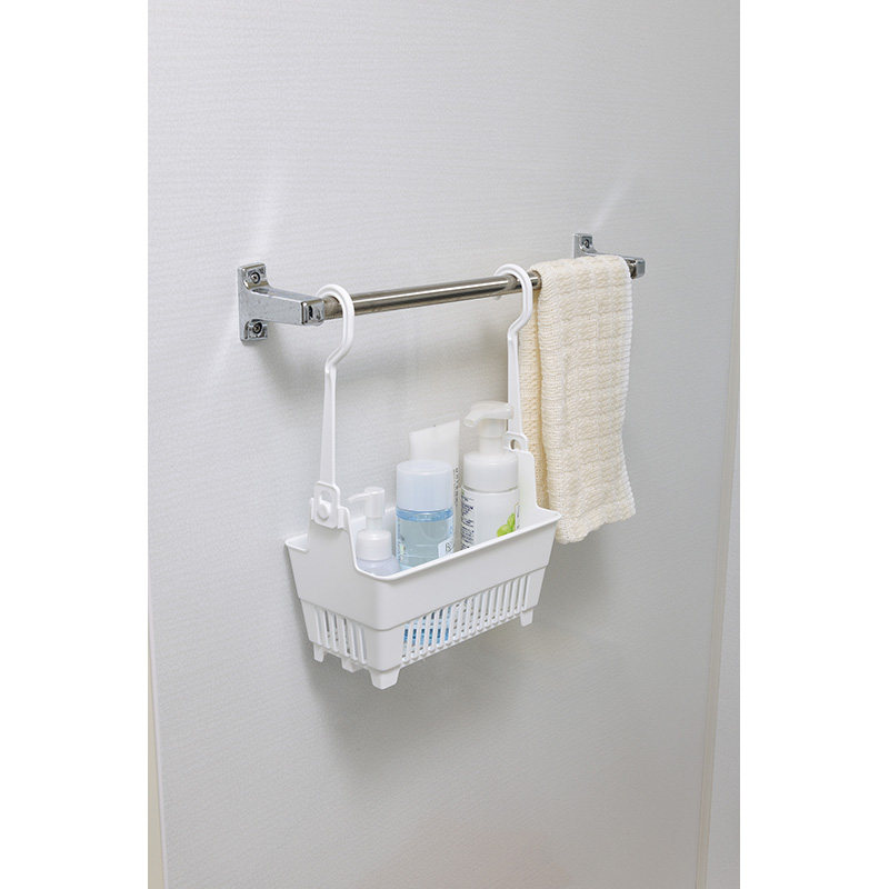 小提篮卫生间置物篮挂墙吊篮晾晒篮日本进口浴室收纳挂篮沐浴洗澡