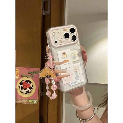 透明垂耳兔简约ins手机壳17promax保护iphone15女iPhone16pro双层iphone16卡通iPhone17苹果15pro