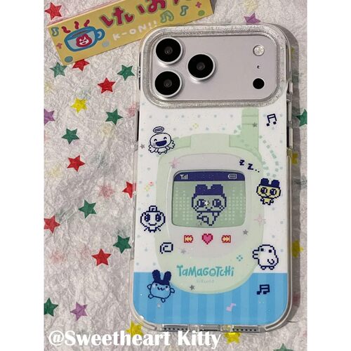 拓麻歌子传呼机简约ins手机壳17promax保护iphone15女iPhone16pro双层iphone16卡通iPhone17苹果15pro