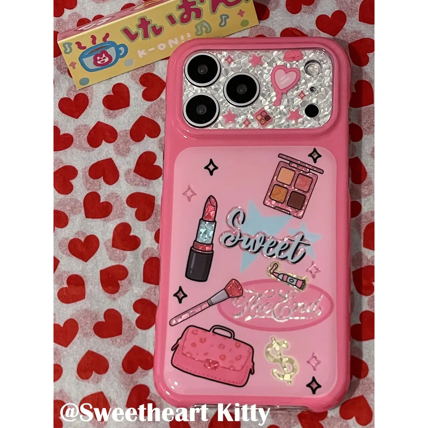粉色少女口红化妆品简约ins手机壳17promax保护iphone15女iPhone16pro双层iphone16卡通iPhone17苹果15pro