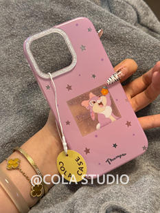 双层可爱紫色桑普兔手机壳17promax高级感iphone16/15双面iphone17pro保护iPhone16pro双层iPhone17苹果15pro