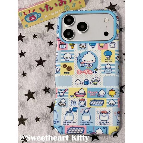 酸奶君简约ins手机壳17promax保护iphone15女iPhone16pro双层iphone16卡通iPhone17苹果15pro