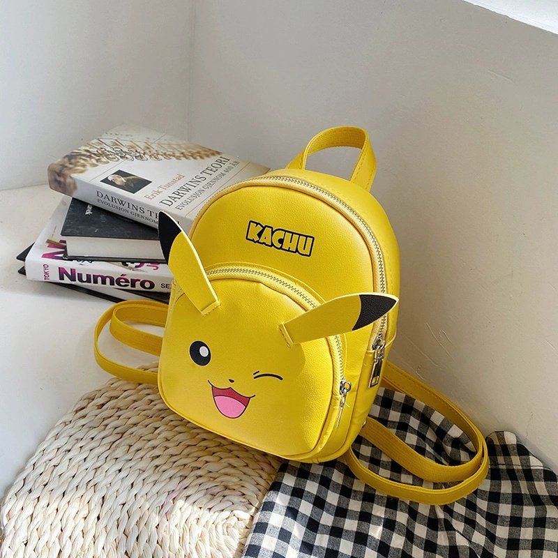 比卡包包公仔女日系儿童可爱皮卡单双肩斜跨包小包毛绒玩具