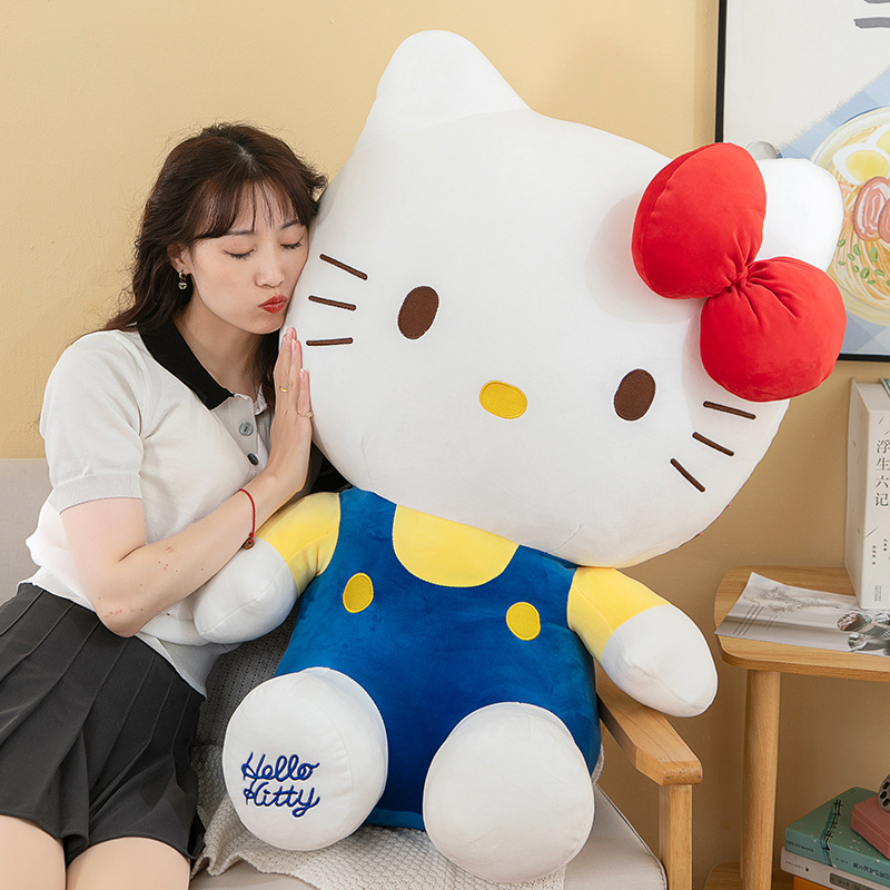 可爱凯蒂小猫咪软布玩偶公仔睡觉