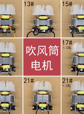 发廊大功率电吹风交流电机机芯吹风筒通用高速电机马达配送风叶