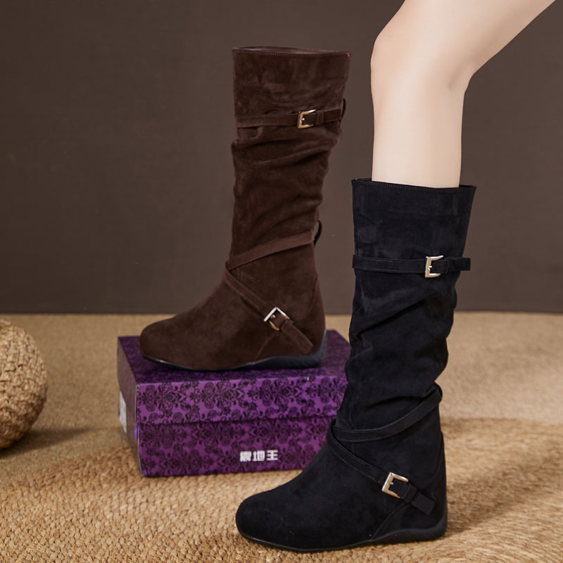 震地王2025新款厚底松糕马丁靴