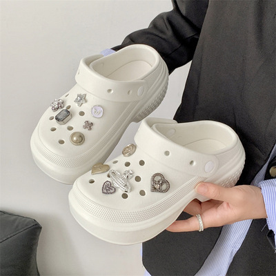 夏季厚底沙滩鞋洞洞软底