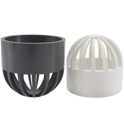 25PVC透气帽鱼缸透水海鲜池溢流管配件过滤隔离网水箱水管呼气帽