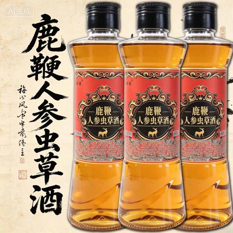 【假一赔十】正宗正品吉林双阳鹿鞭酒人参鹿茸血梅花鹿养生酒滋补