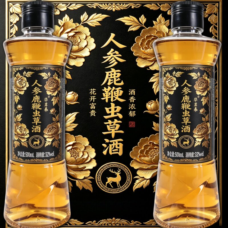 【假一赔十】正宗正品吉林双阳鹿鞭酒人参鹿茸血梅花鹿养生酒滋补