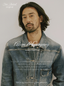 AKOM Online FW23 Denim type-1 水洗破坏牛仔夹克