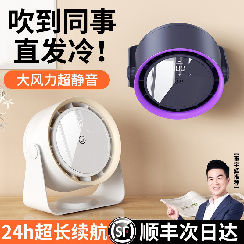 2024新款数显触屏大风力循环扇