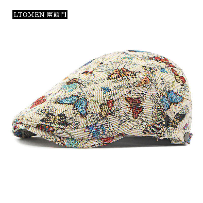 两头门鸭舌帽出游民族风男女春秋
