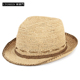 夏季 男女士时尚 撞色草帽拉菲草手编爵士帽遮阳卷边沙滩出行小礼帽