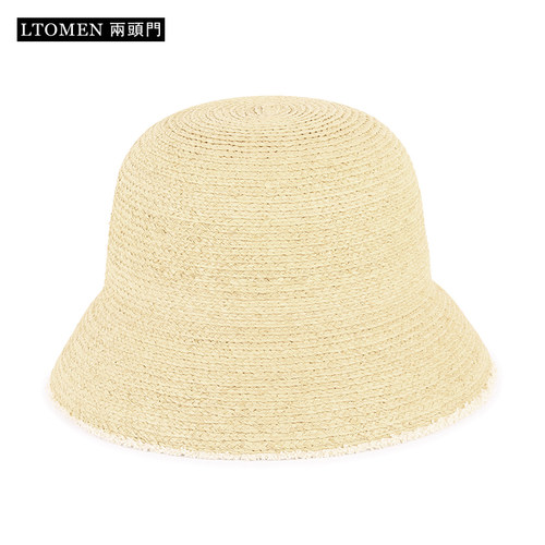 草帽户外女士夏季遮阳拉菲草