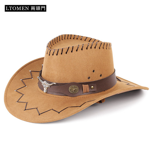 西部牛仔帽户外夏季遮阳帽男新款