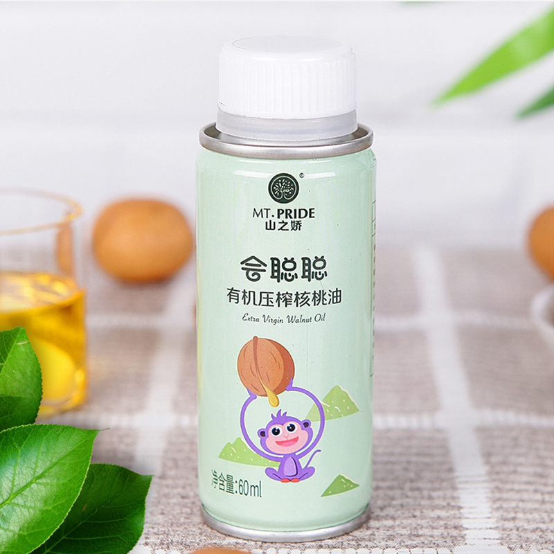 会聪聪60ml*3铁罐装冷榨有机核桃油亚油酸亚麻酸均衡放心吃食用油在类目 奶粉/辅食/营养品/零食, 婴幼儿营养品, DHA/核桃油中 - 来自Buy2taobao.com提供专业的淘宝代购服务