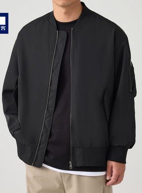 【99元让利】墨麦客宽松棒球领飞行员外套男户外男士夹克80799