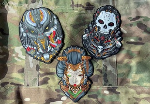 正品现货德国PATCHLAB高端限量收藏赛博朋克系列PVC魔术贴士气