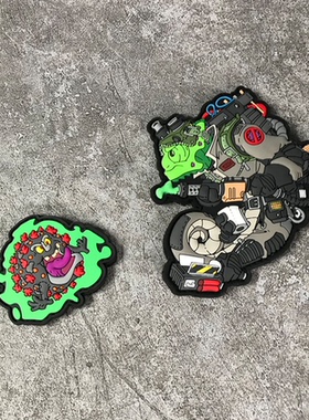 正品现货德国Tacopsgear夜光病毒克星战疫章灭毒者士气章魔术贴