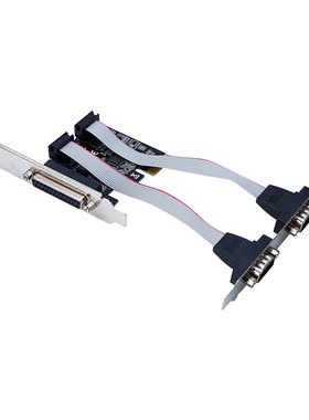AX99100-PCIe串并口卡PCIe1并2串COM口RS232 转接9针扩展卡