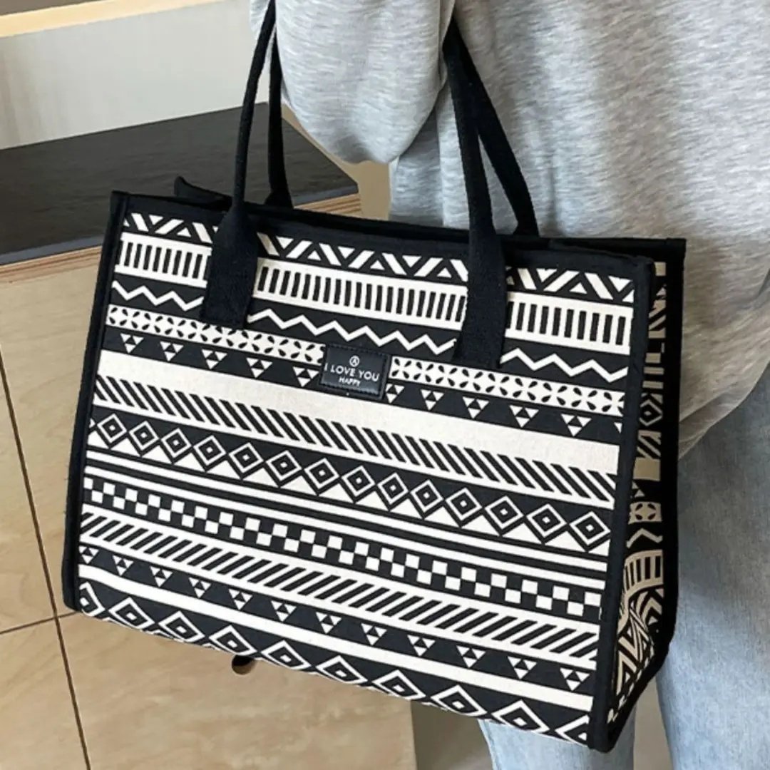 2025新款帆布大容量通勤托特包