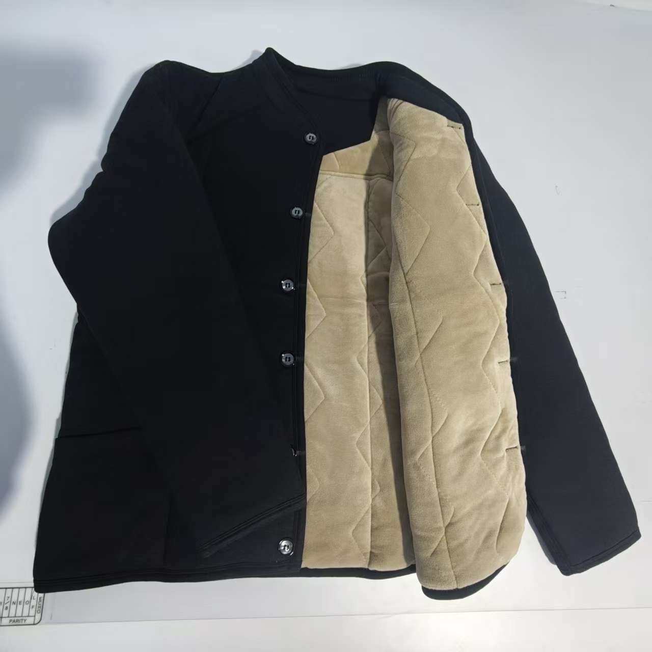 驼绒男棉袄加绒加厚爸爸冬装外套内胆棉衣弹力棉服内蒙古中老年人