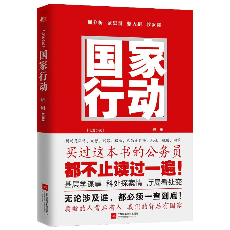 正版包邮 国家行动 程琳著张译主演同名电视剧原著小说长篇反腐刑侦 人民的名义天局同类官场打黑反贪小说现当代文学正版书籍怎么看?