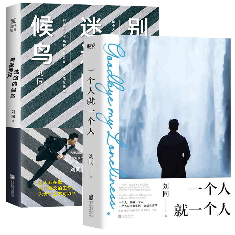 2册 一个人就一个人+别做那只迷途的候鸟 刘同的书谁的青春不迷茫我在未来等你青春文学成长励志书籍