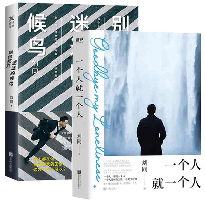2册 一个人就一个人+别做那只迷途的候鸟 刘同的书谁的青春不迷茫我在未来等你青春文学成长励志书籍