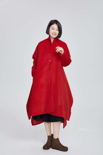 设计师2024秋装新款超显瘦带里衬温暖垂感时尚百搭羊毛呢大衣