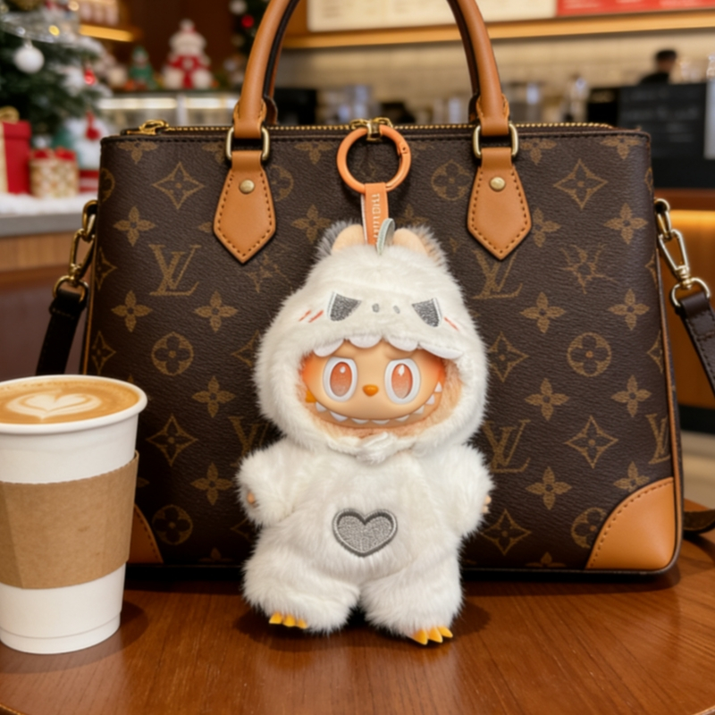 【暖冬限定】labubu娃衣一二三代通用拉布布衣服换装白色毛绒恐龙