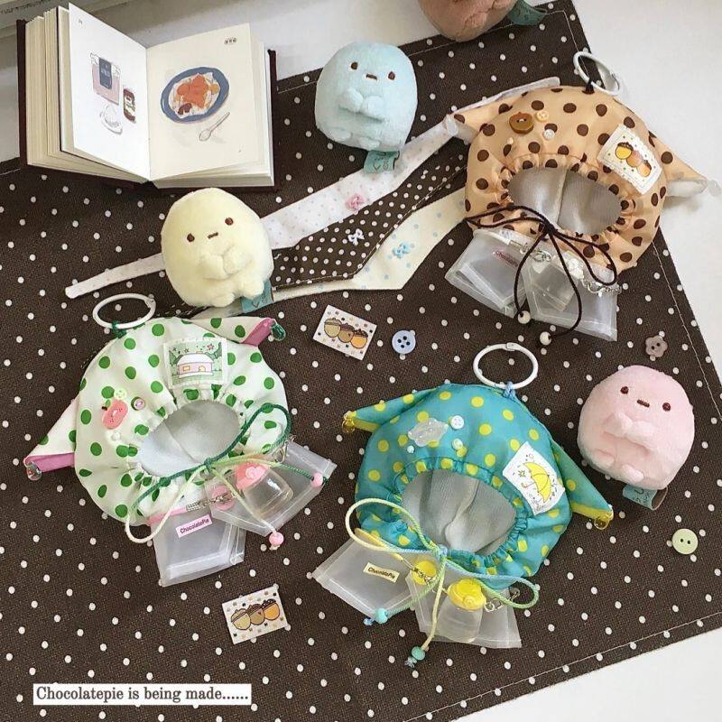 10cm娃衣新品“雨日序曲”棉花娃娃可爱超萌雨衣可换装海星体可穿
