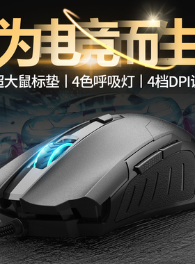 ET电竞鼠标有线游戏专用机械电脑笔记本人体工学csgo办公家用lol
