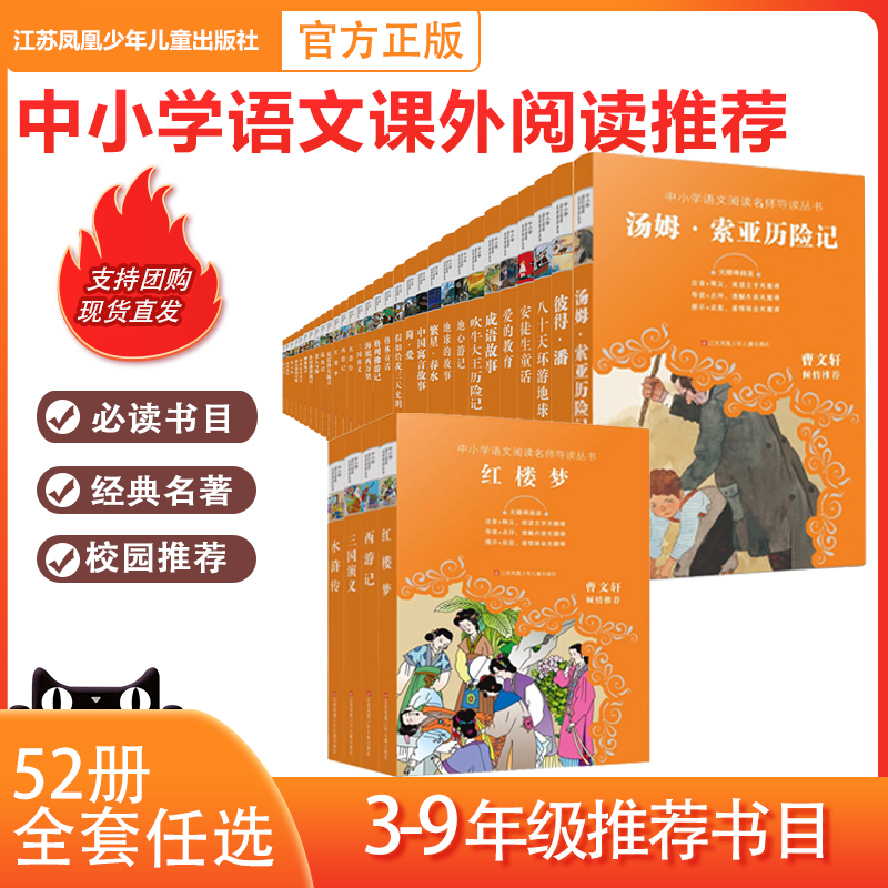 中小学语文阅读名师导读丛书 四大名著昆虫记安徒生童话格林童话水浒传西游记童年鲁滨逊漂流记老人与海 暑假阅读推荐书目