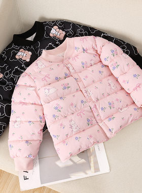 儿童棉服内胆中小童秋冬修身棉袄卡通保暖男童女童小棉衣外套潮
