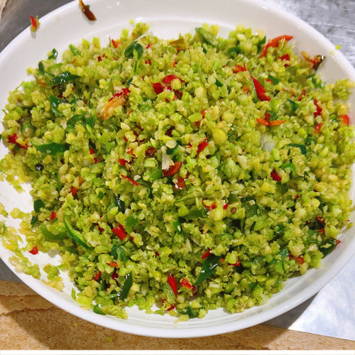 辣椒炒豆沫
