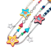 项链 玩物制造 王鹤棣同款 PUK滴油珍珠宇宙色彩珠叠穿项链