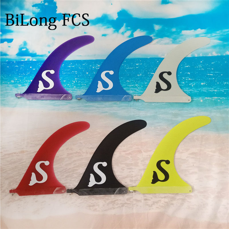 8-9-10英寸sup冲浪板尾鳍surfboard single fin长板鱼鳍桨板竞赛