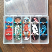 2019新款 5件套塑料凹板10x3.2cm迷你指尖手指滑板学生青少年玩具