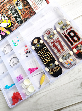fingerboard指尖四轮迷你手指滑板套装三个装男女青少年新年礼物