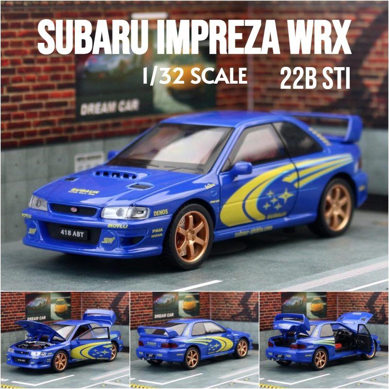 驰源132斯巴鲁WRX合金玩具赛车