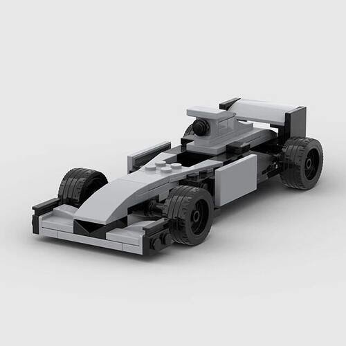 F1方程式赛车模型MOC积木坐人仔
