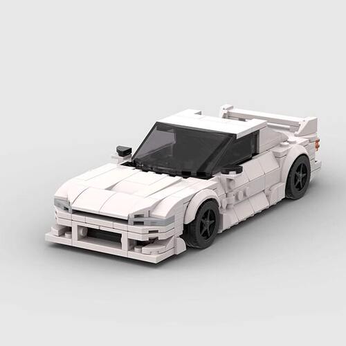日产S14汽车模型国产moc积木