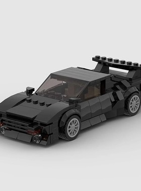 德托马索复古tomaso跑车赛车moc积木汽车模型小颗粒益智拼装玩具