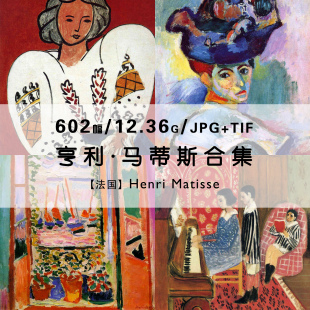 马蒂斯野兽派绘画集作品集合集人像静物色彩油画高清电子素材资料