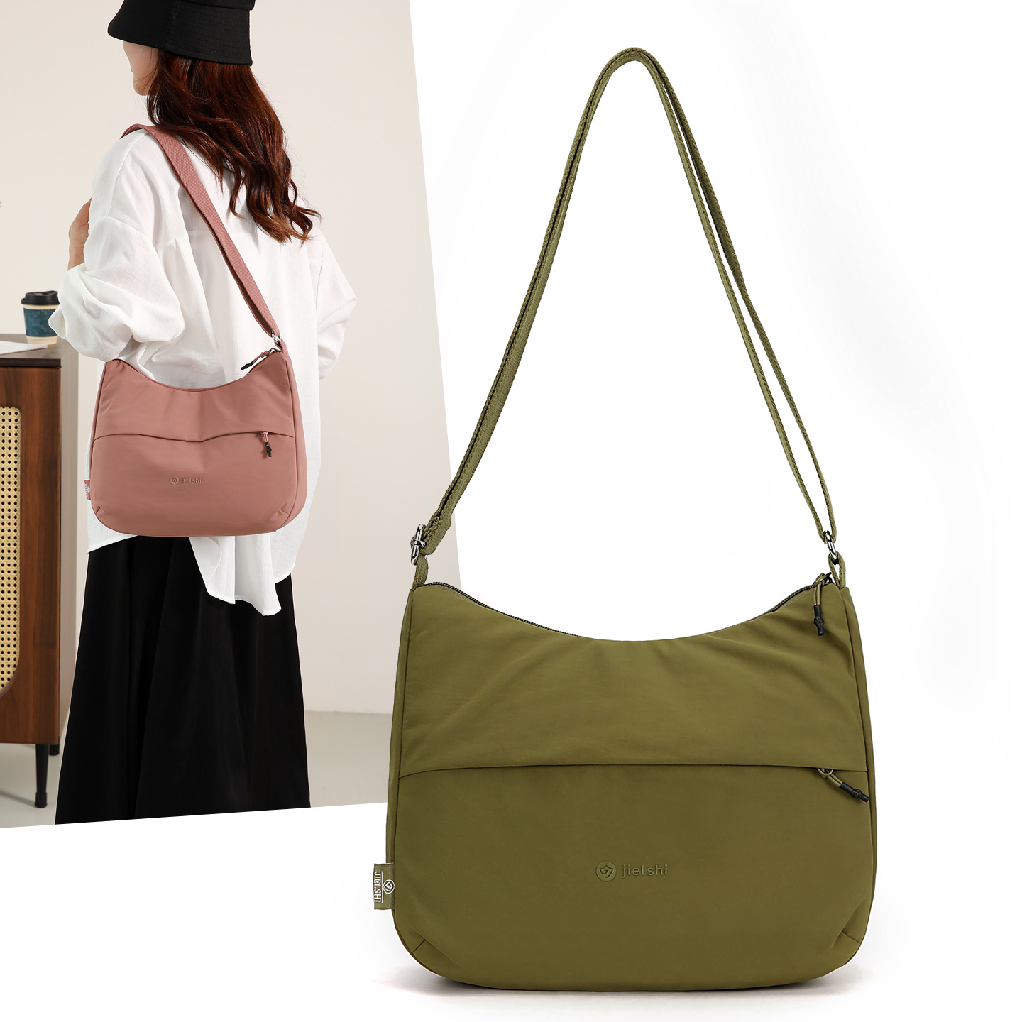 新款轻便女士斜挎包多层大容量