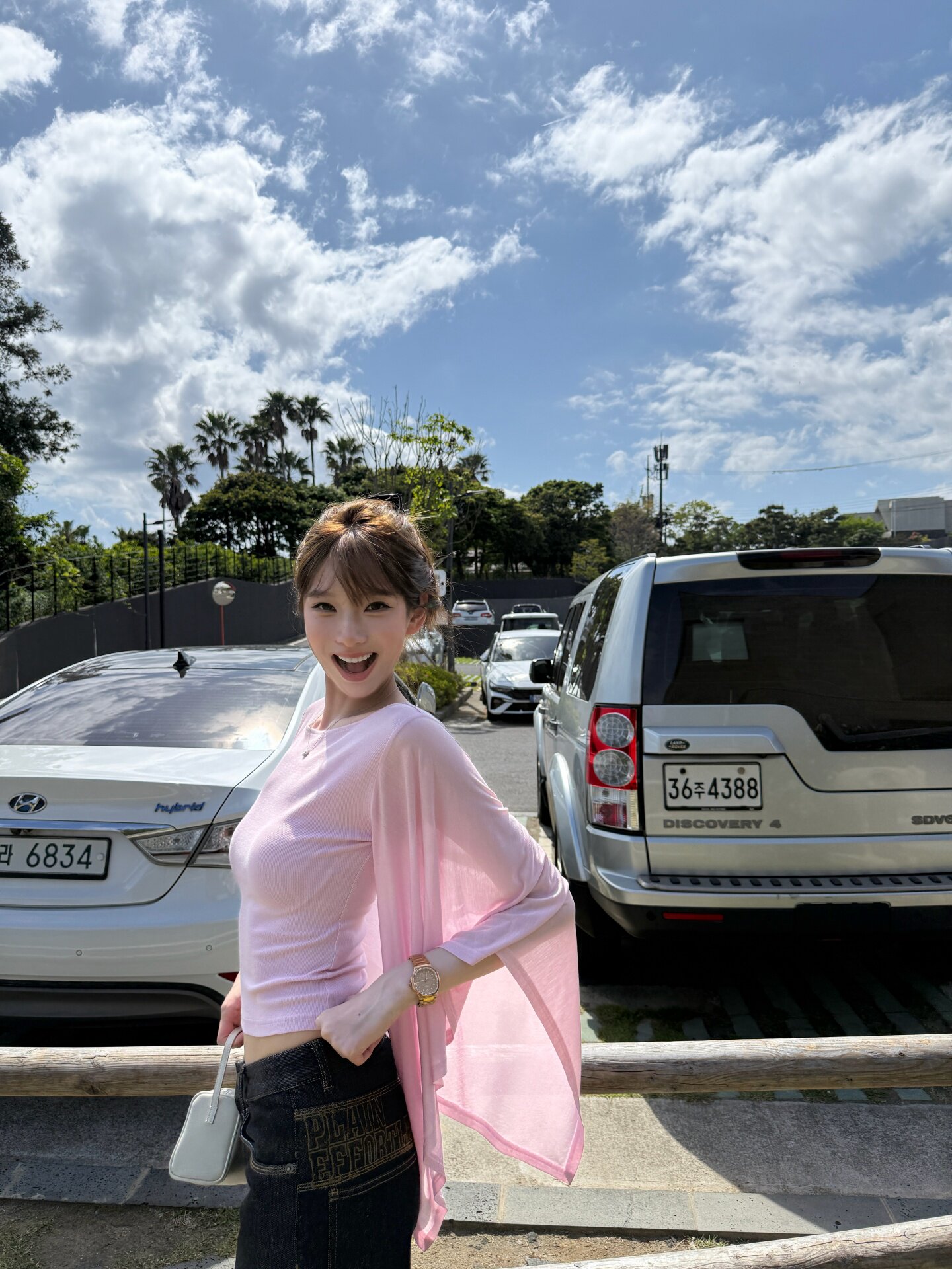 thumbnail for yangzifan "Duan Ying" water-sleeve top, single-line large neckline, skin-friendly and breathable short flared sleeve T-shirt for women, summer